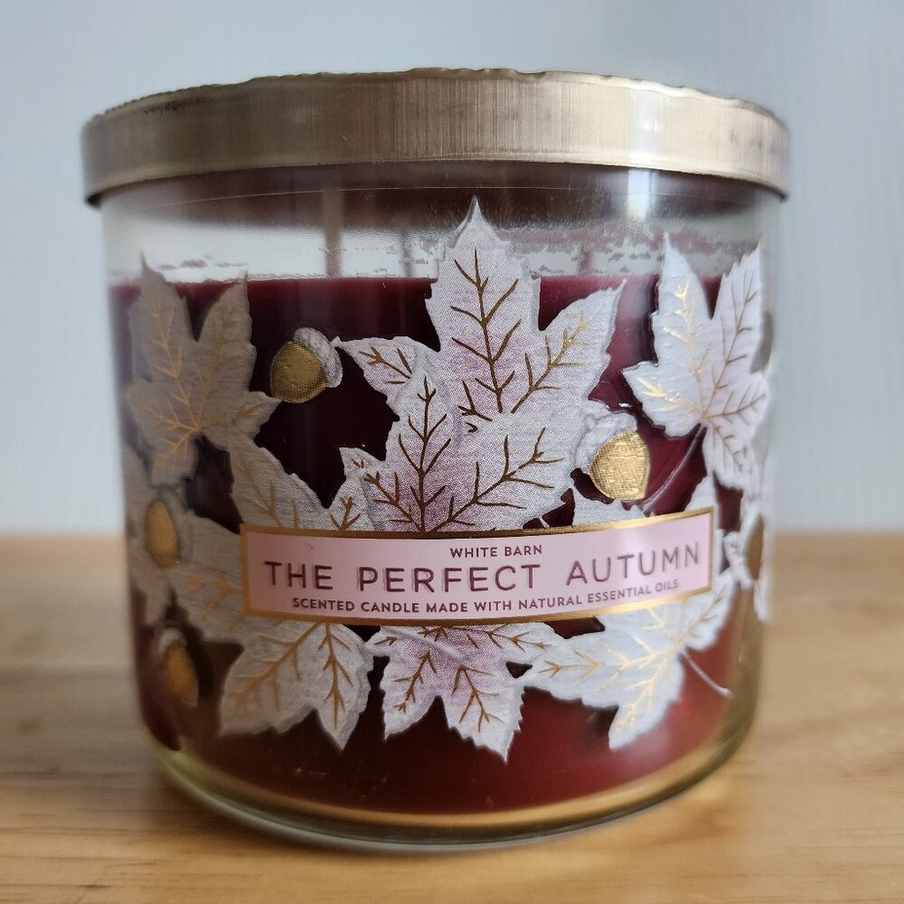 NWT Bath and Body Works, 3-Wick Candle, The Perfect Autumn